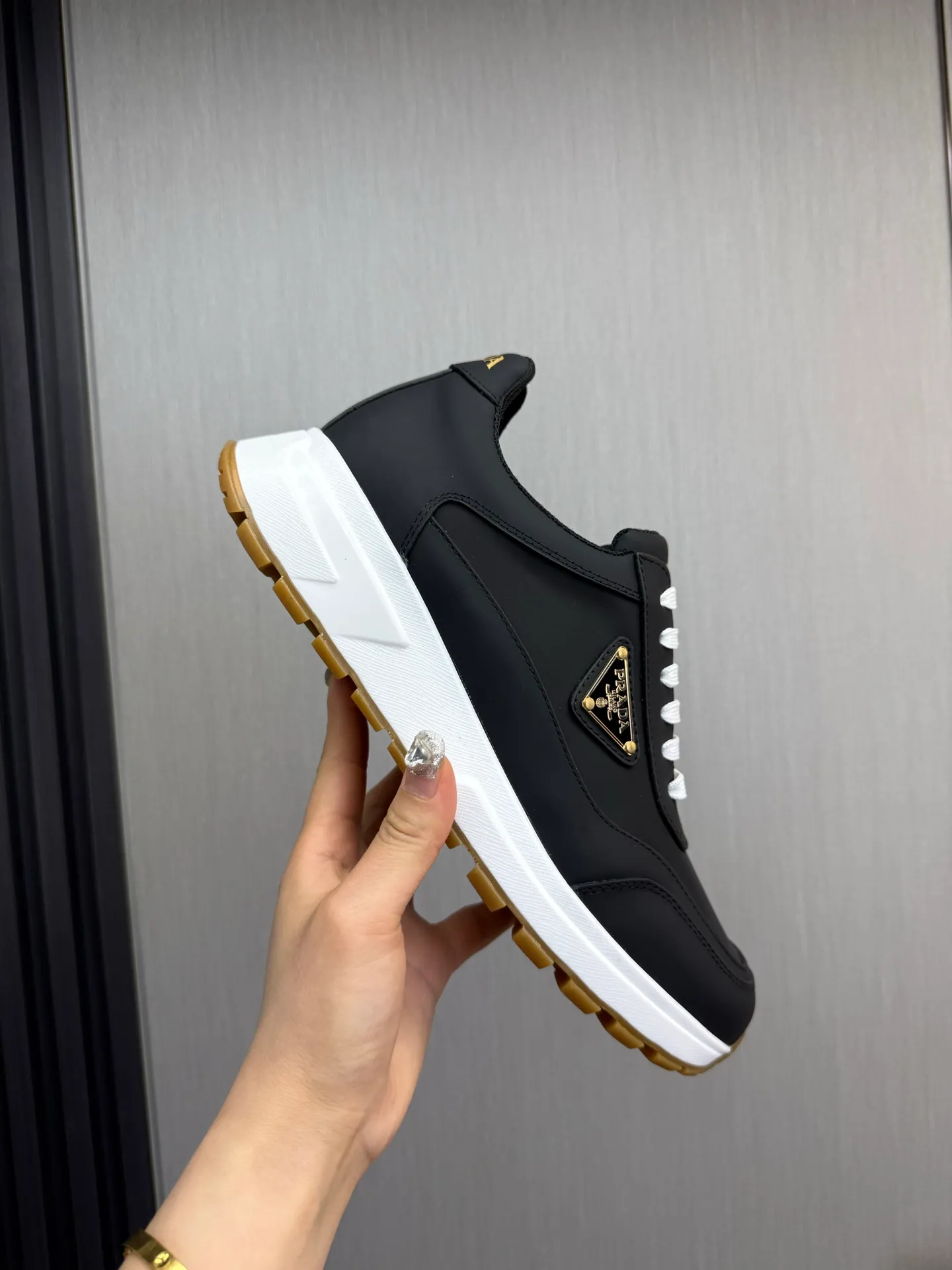 Men's shoes 💰580💰 [PRADA] Popular men's shoes shipped 👏Official website synchronization ⬆️Original cowhide fabric + cowhide lining, 1⃣️:1⃣️reproduction, original sole, 38-45 (45. Customized, non-refundable)